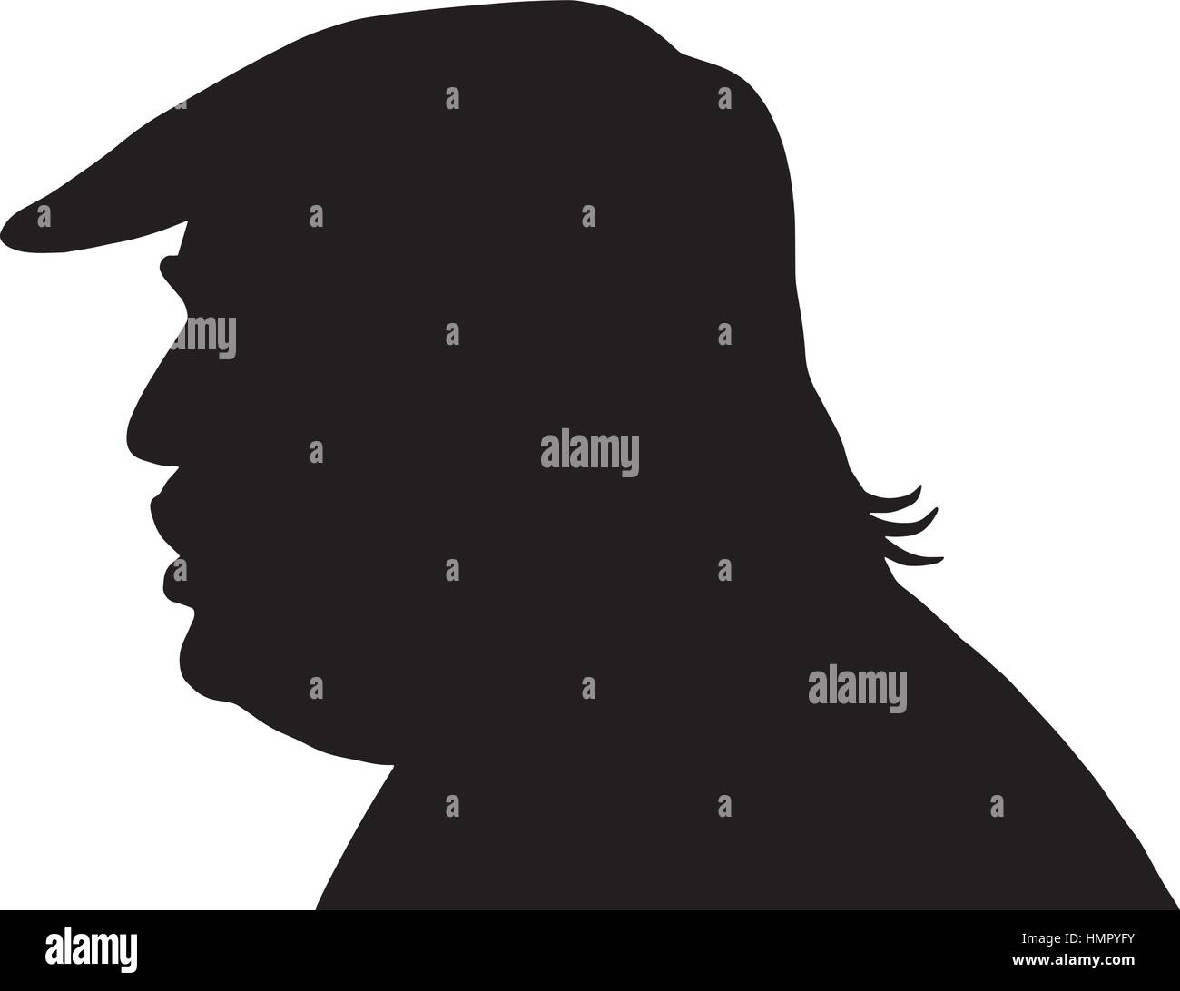 Donald Trump Silhouette Vektor Alamy