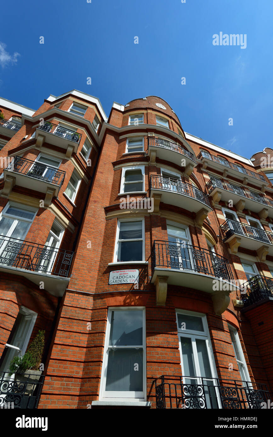 Cadogan Gardens, Kensington und Chelsea, London SW3, Vereinigtes Königreich Stockfoto