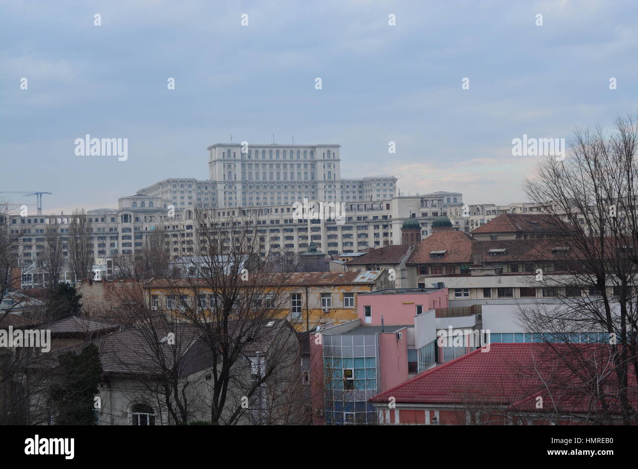 Blick über Bukarest Stockfoto