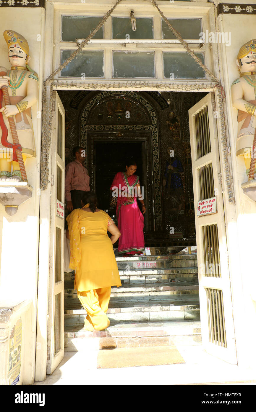 Kanch Mandir (Glas-Tempel), Indore Stockfoto