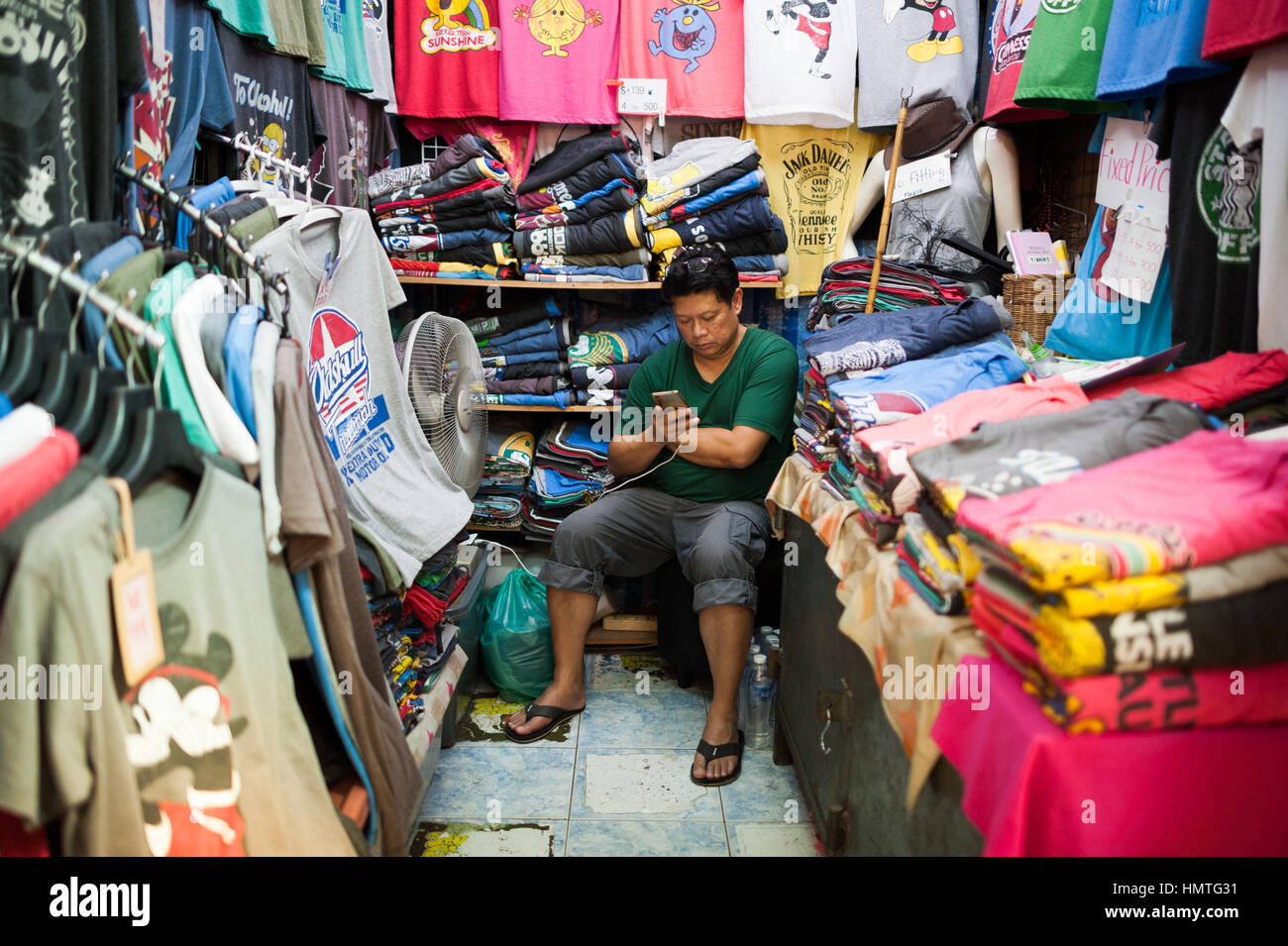 Geschäfte in Bangkok, Thailand Stockfoto