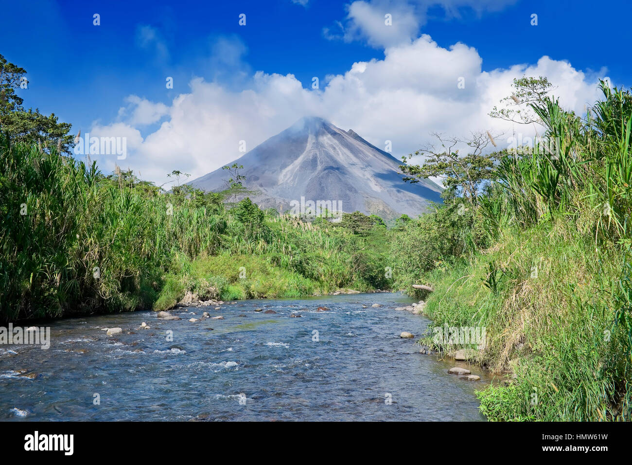 Vulkan Arenal und La Fortuna, Costa Rica Stockfoto