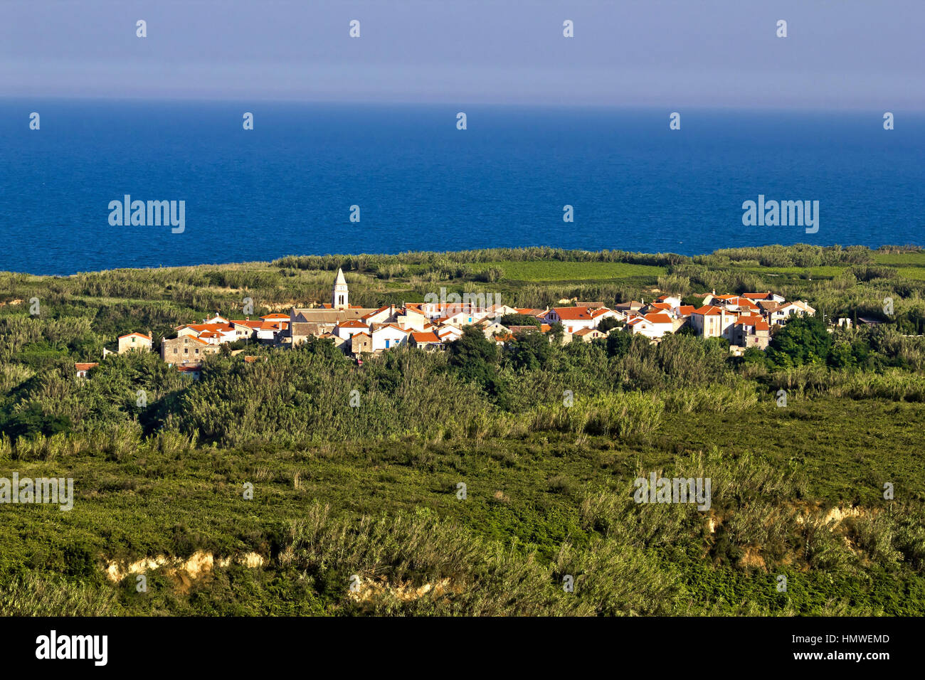 Adria Insel o Susak Bambus und Zuckerrohr Dschungel Village, Kroatien  Stockfotografie - Alamy