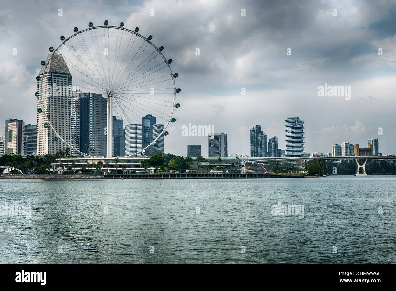 Singapore Flyer das Riesenrad in Singapur Stockfoto