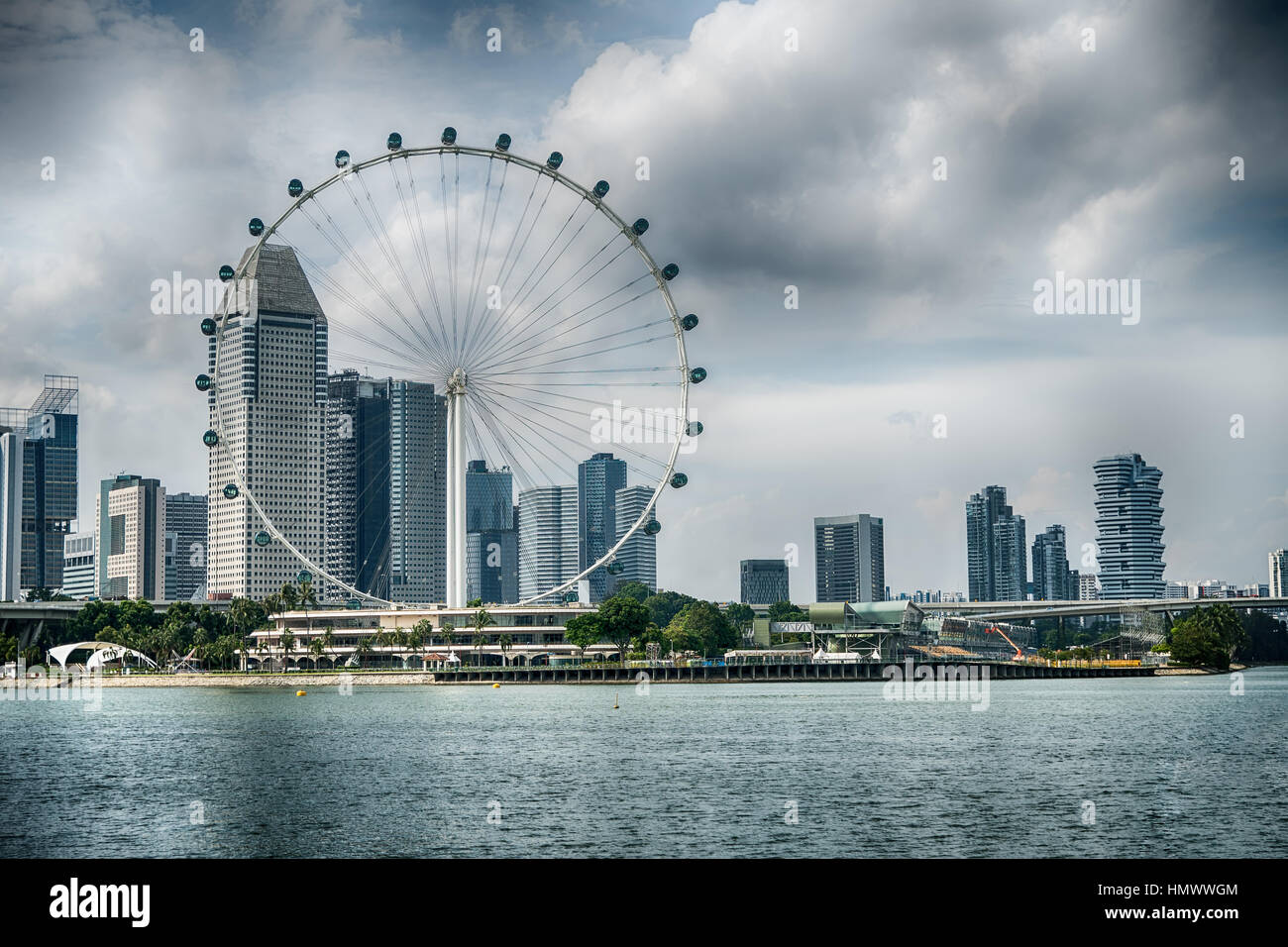 Singapore Flyer das Riesenrad in Singapur Stockfoto