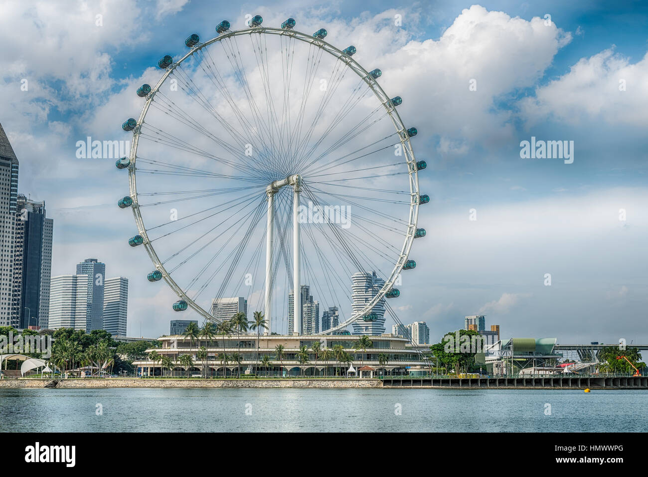 Singapore Flyer das Riesenrad in Singapur Stockfoto