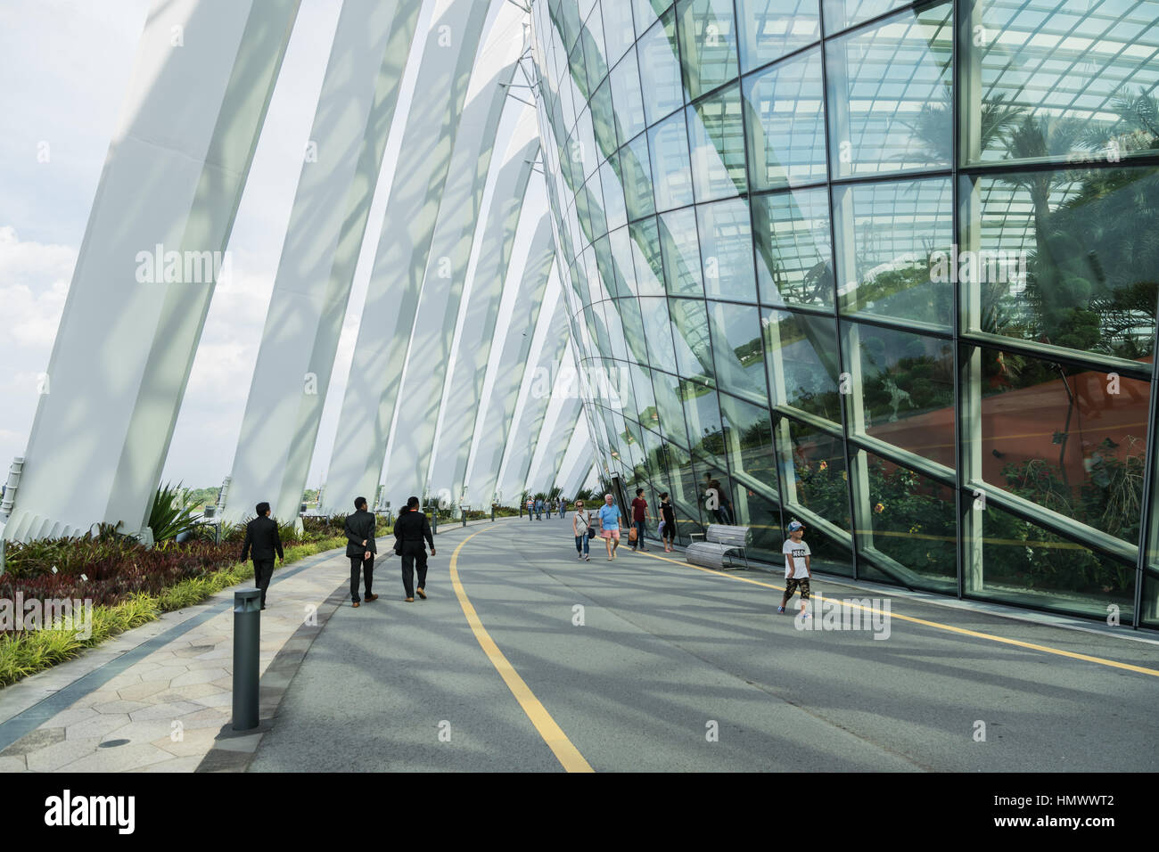 8. Dezember 2016 Singapur. Gebäude im Park Gardens Bay, Singapur. Stockfoto