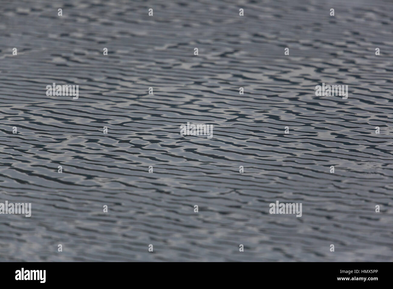 Abstrakte Oberflächenmuster von natürlichem Wasser in einem See Stockfoto