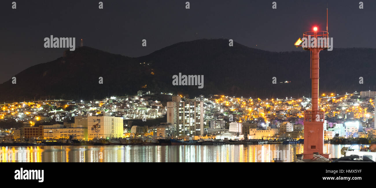 Busan Hafen Stockfoto