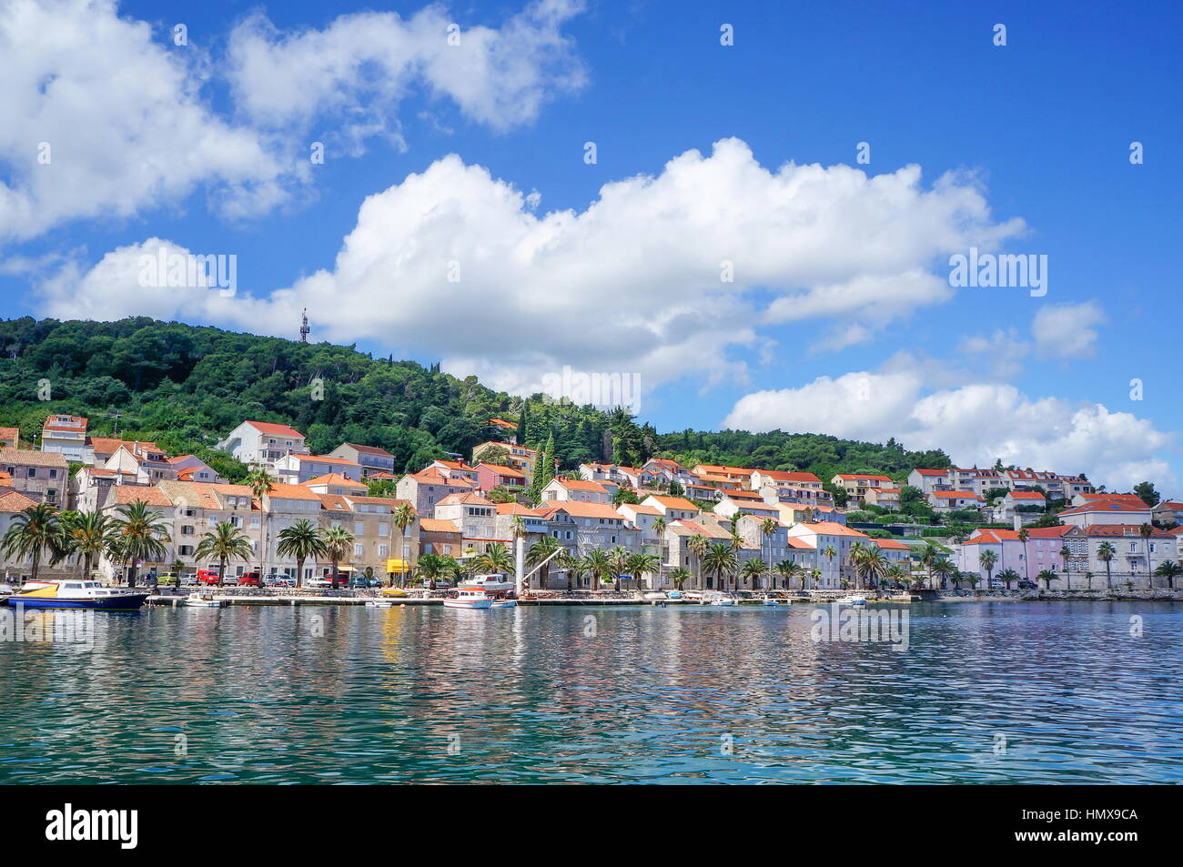 Insel Korcula in Kroatien, Europa. Sommer-Urlaubsziel Stockfoto