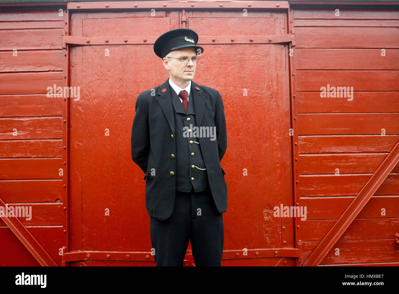 Walllingford Oxford UK Freiwillige bei der Cholsey und Wallingford Museumsbahn arbeiten und Vorbereitung Dampfzüge. Stockfoto