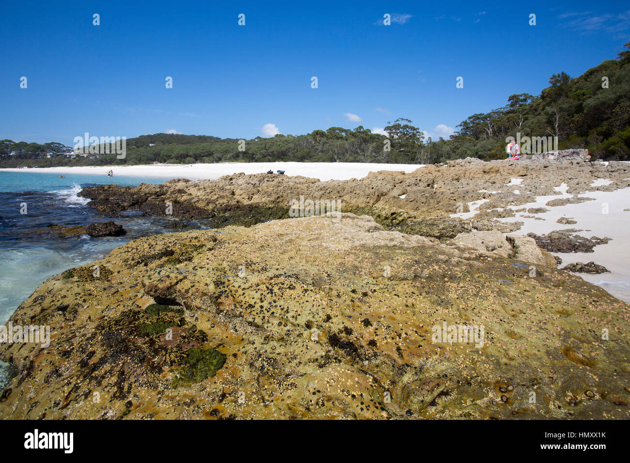 Chinamans Strand in Jervis Bay, New South Wales, Australien Stockfoto