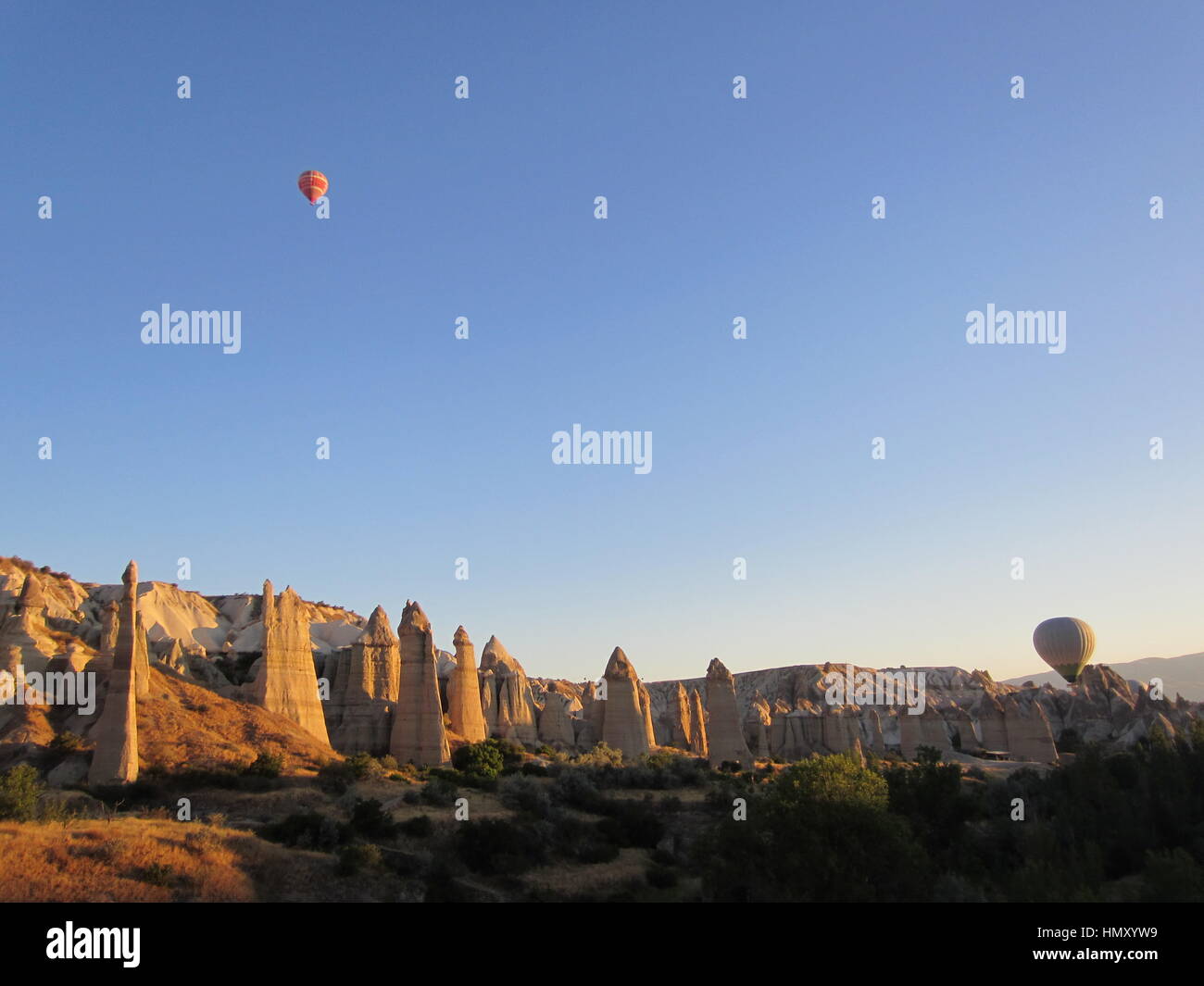 Heißluftballons von Kappadokien, Türkei Stockfoto