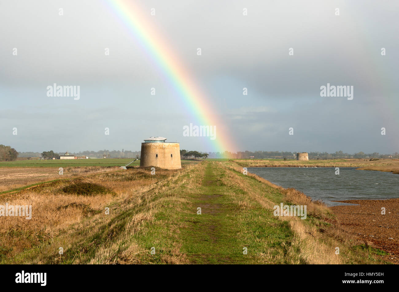 Martello-Türme Bawdsey Suffolk UK Stockfoto
