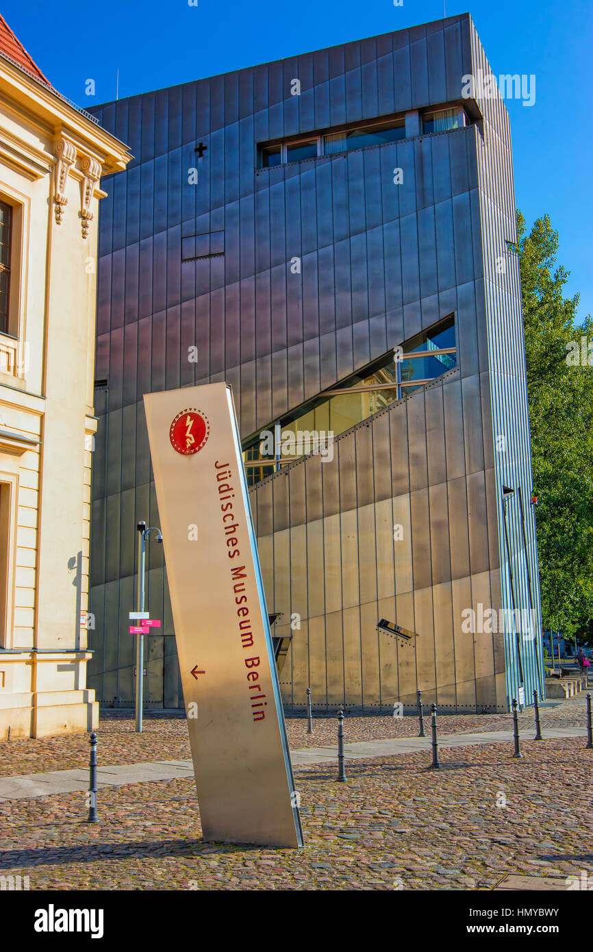 Das jüdische Museum in Berlin Stockfoto