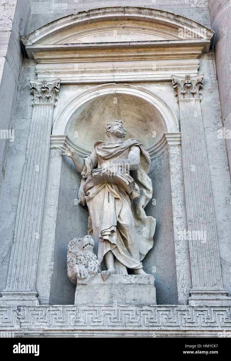 Chiesa del Santissimo Redentore oder Kirche des Heiligsten Erlösers auf Insel Guidecca in Venedig, Italien. Es wurde gebaut, um Gott zu danken für die Befreiung Stockfoto