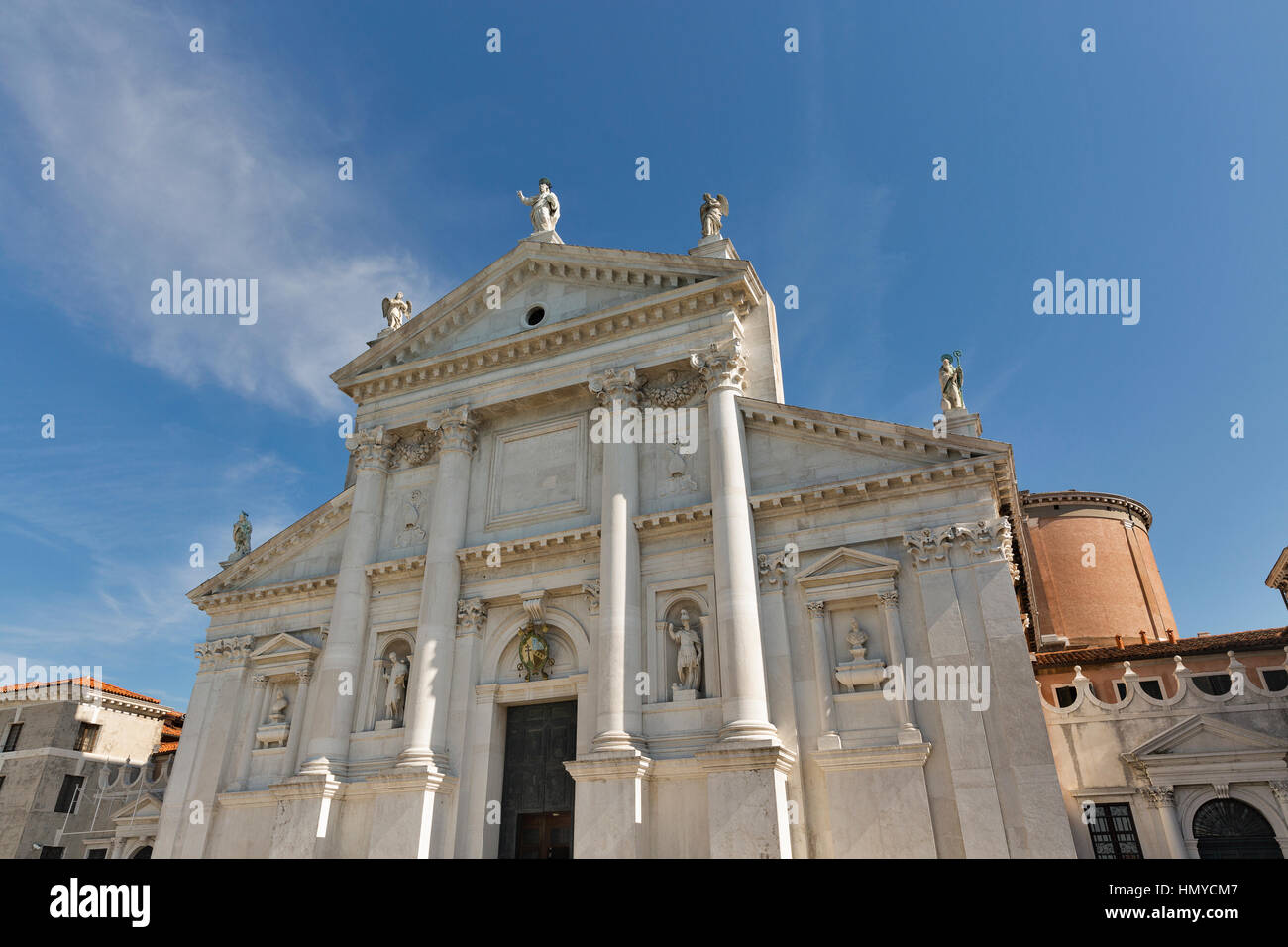 Fassade der Kirche von San Giorgio Maggiore in Venedig, Italien. Stockfoto Fassade der Kirche von San Giorgio Maggiore in Venedig, Italien. Stockfoto
