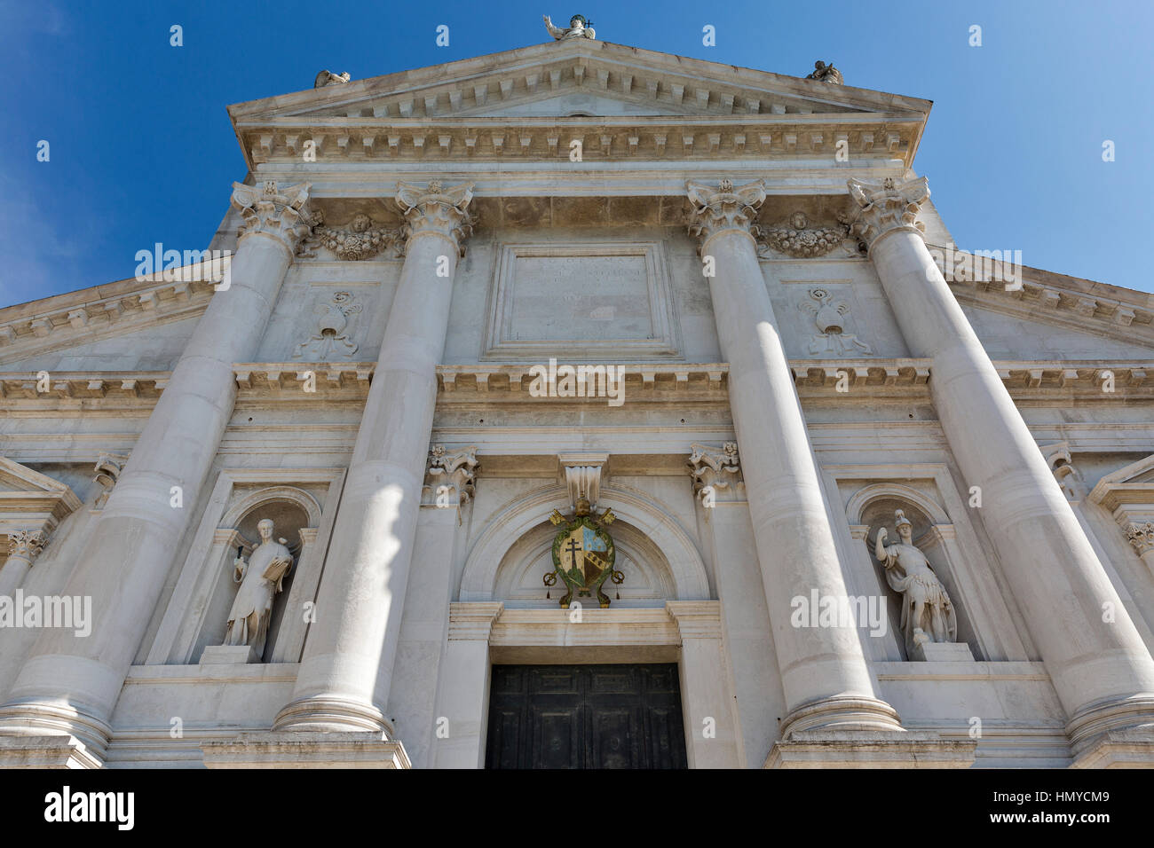 Fassade der Kirche von San Giorgio Maggiore in Venedig, Italien. Stockfoto Fassade der Kirche von San Giorgio Maggiore in Venedig, Italien. Stockfoto