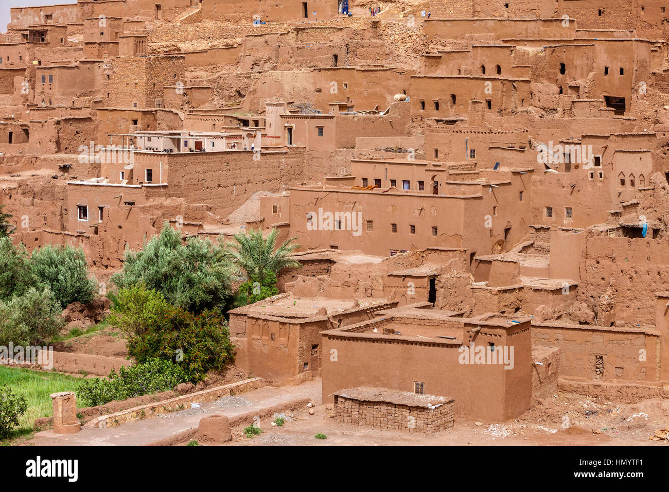 Marokko.  Ait Benhaddou Ksar, ein UNESCO-Welterbe. Stockfoto