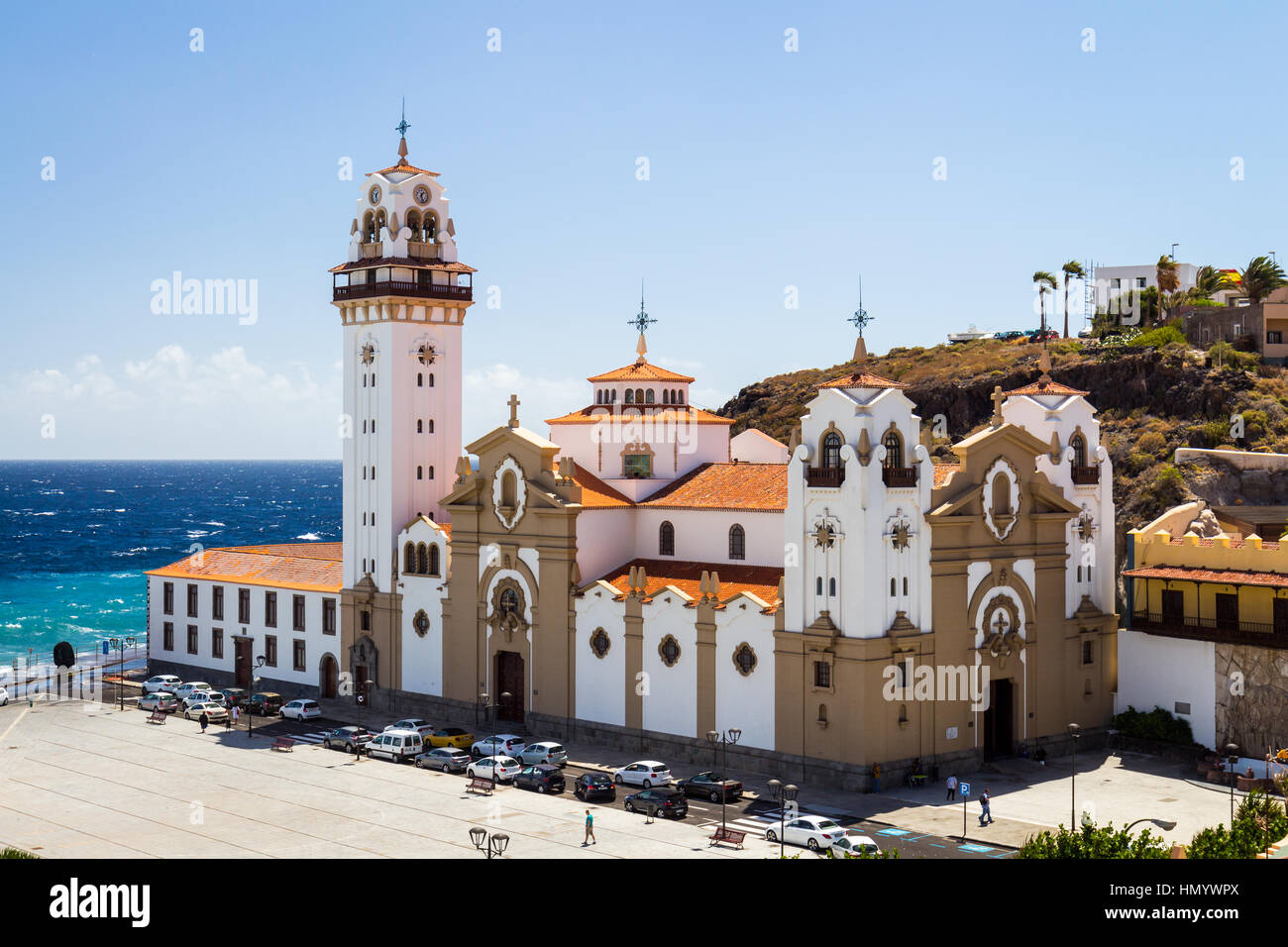 Basilika de Candelaria auf Teneriffa auf den Kanarischen Inseln Stockfoto
