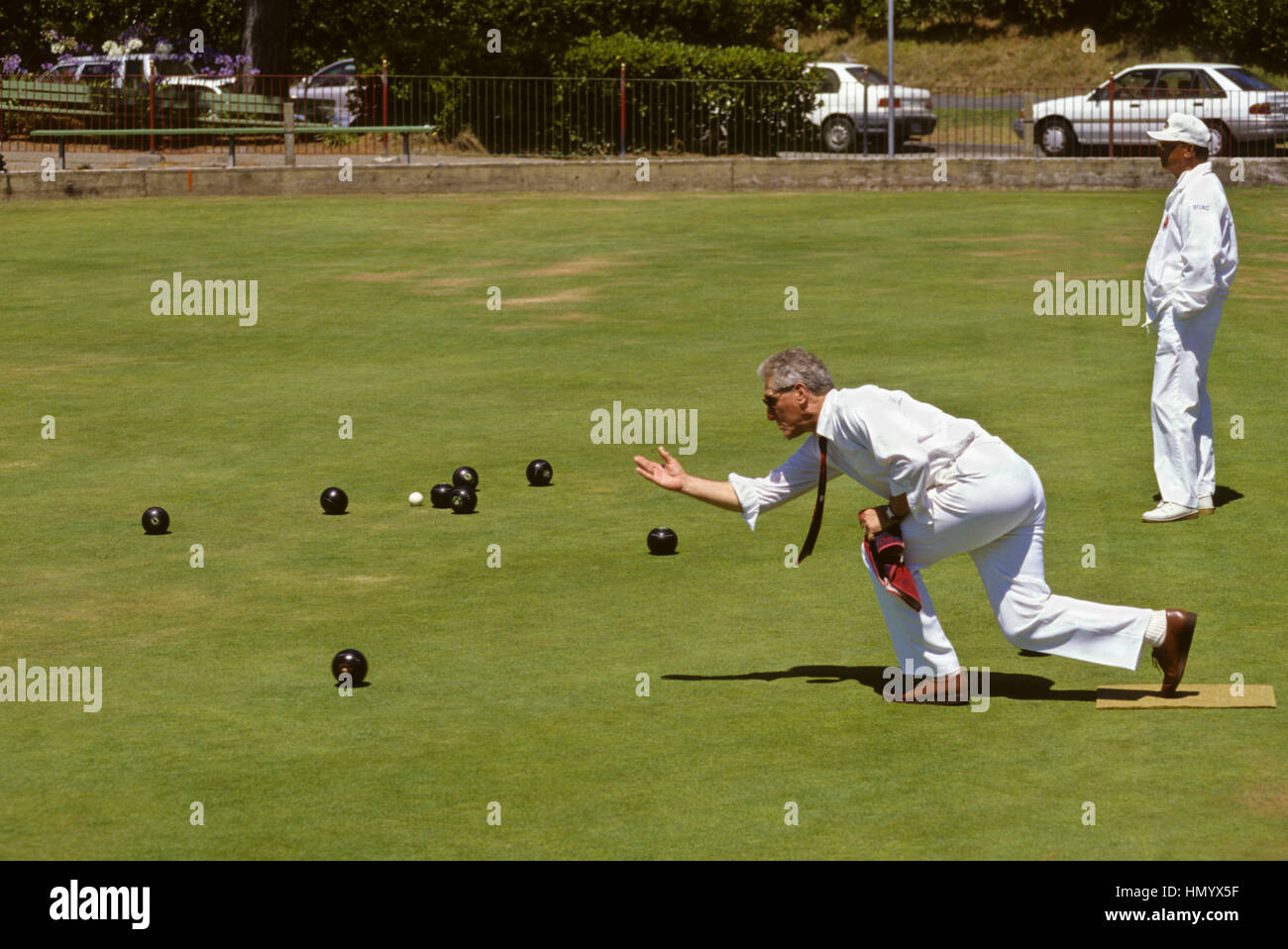 San Francisco, Kalifornien.  Rasen-Bowling, Golden Gate Park Stockfoto