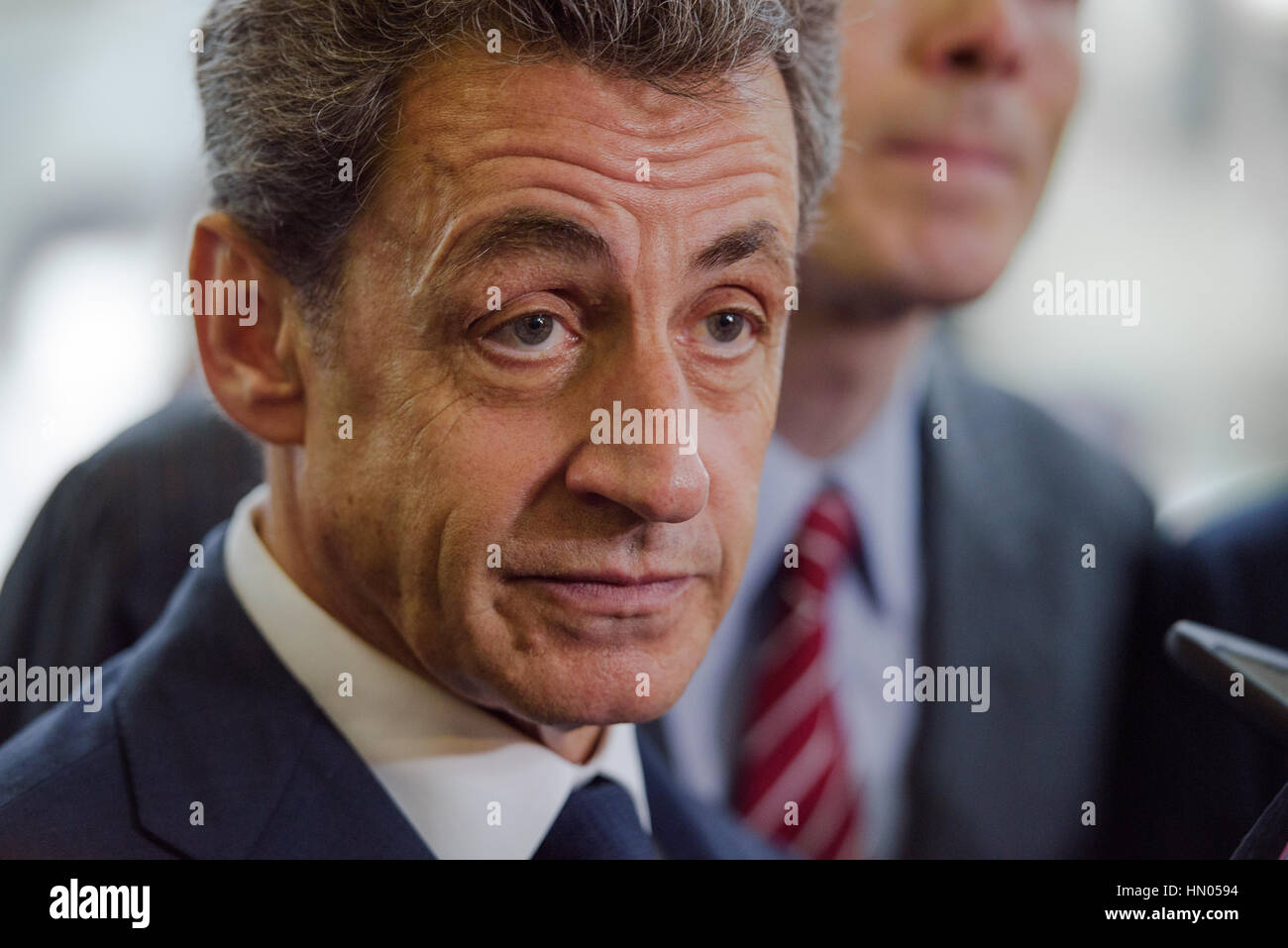 Buenos Aires, Argentinien - 6. Mai 2016: Der ehemalige französische Präsident und Leiter der französischen Les Republicains Partei Nicolas Sarkozy während eines Besuchs in der forme Stockfoto
