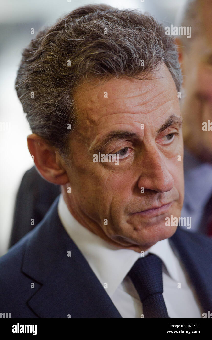 Buenos Aires, Argentinien - 6. Mai 2016: Der ehemalige französische Präsident und Leiter der französischen Les Republicains Partei Nicolas Sarkozy während eines Besuchs in der forme Stockfoto