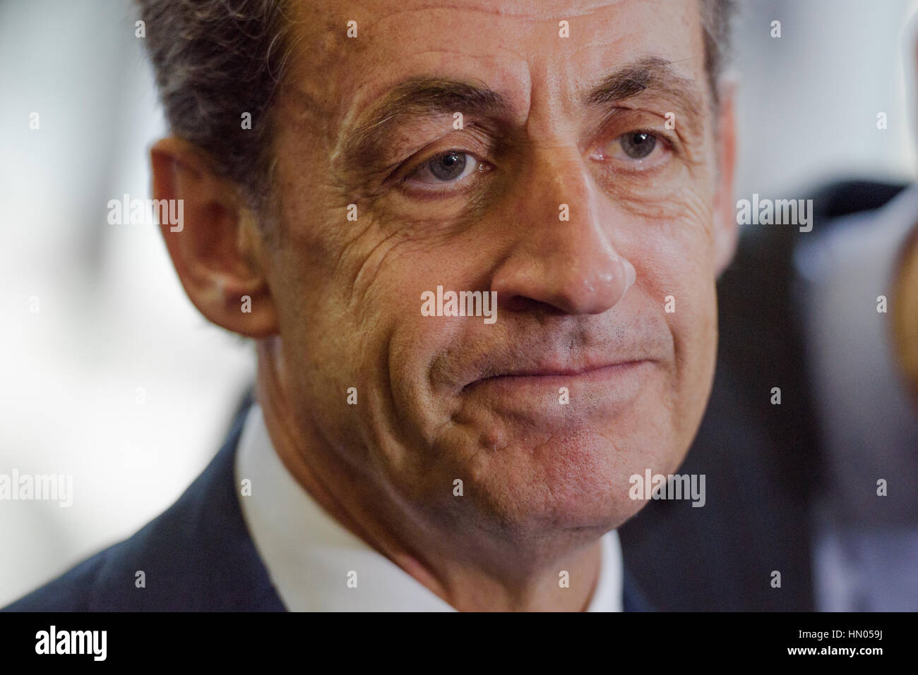 Buenos Aires, Argentinien - 6. Mai 2016: Der ehemalige französische Präsident und Leiter der französischen Les Republicains Partei Nicolas Sarkozy während eines Besuchs in der forme Stockfoto