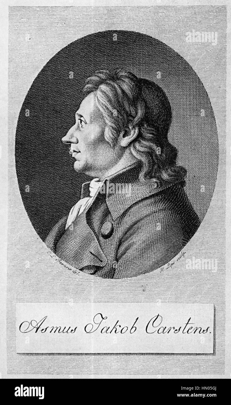 Deutsch-dänische Künstler ASMUS JACOB CARSTENS (1754-1798) Stockfoto