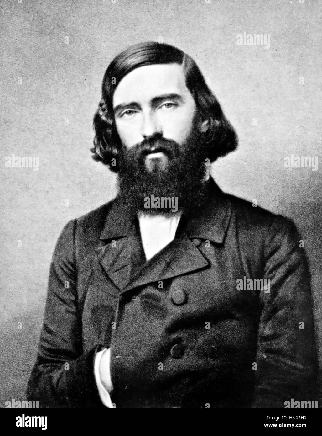 Deutscher Augenarzt ALBRECHT von GRAEFE (1828-1870) über 1860 Stockfoto