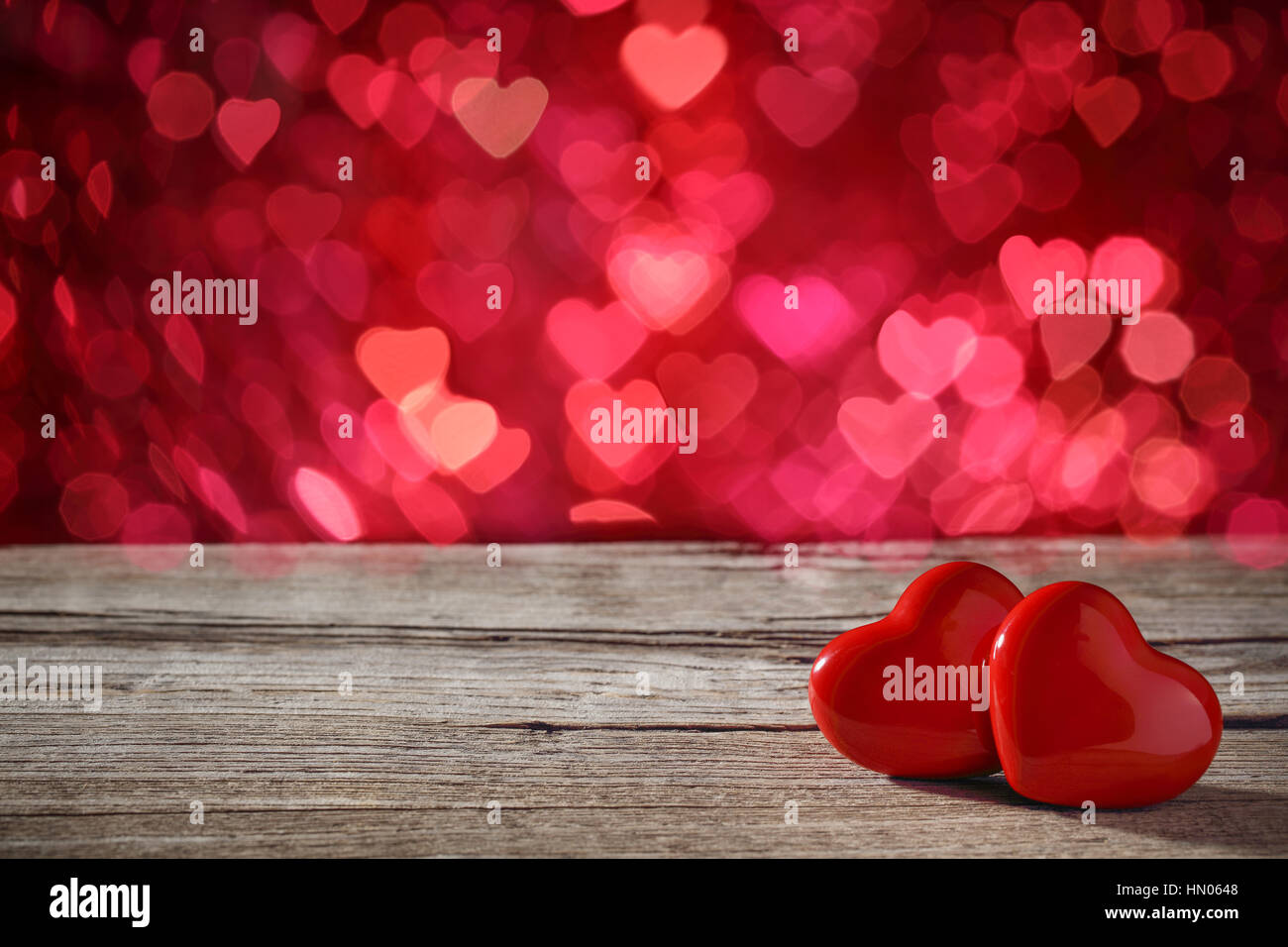 Herz auf abstrakten Hintergrund. Valentinstag Hintergrund Stockfoto
