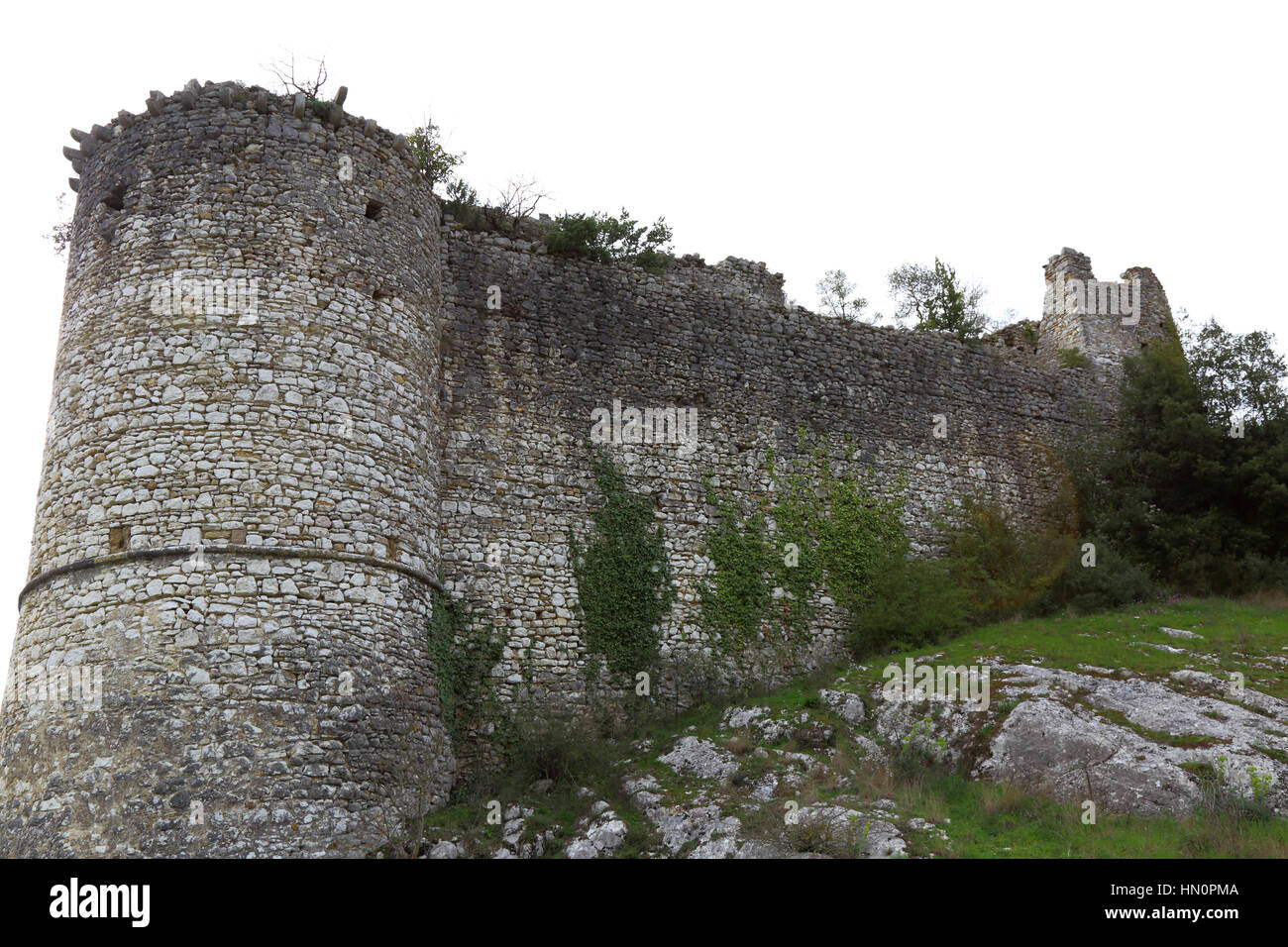 Alte Ruinen in das Dorf von Rocchette di Torri, Rieti, Lazio, Italien Stockfoto