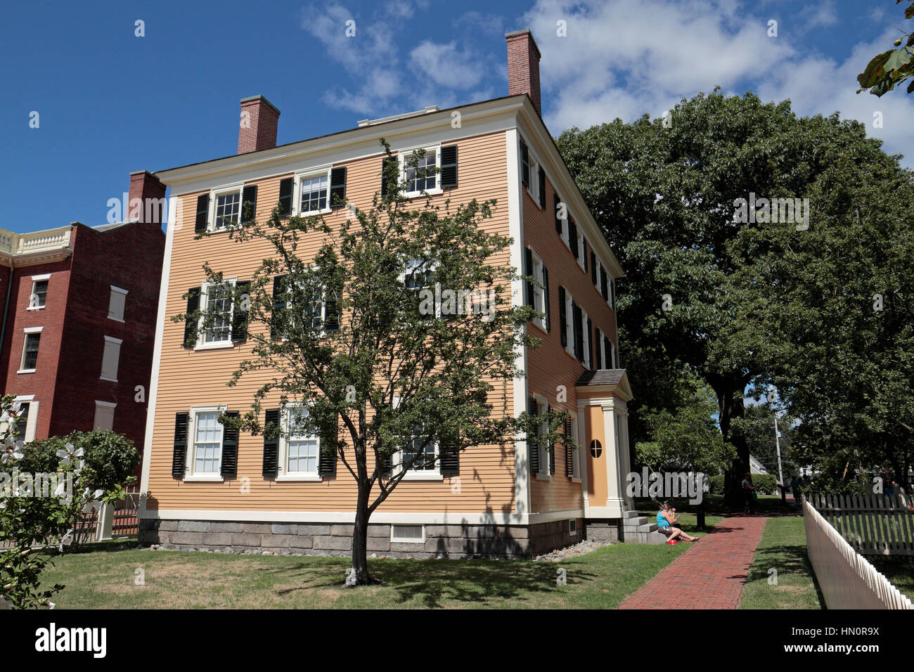 Hawkes Haus in Salem Maritime National Historic Site, Salem, Massachusetts, Vereinigte Staaten von Amerika. Stockfoto