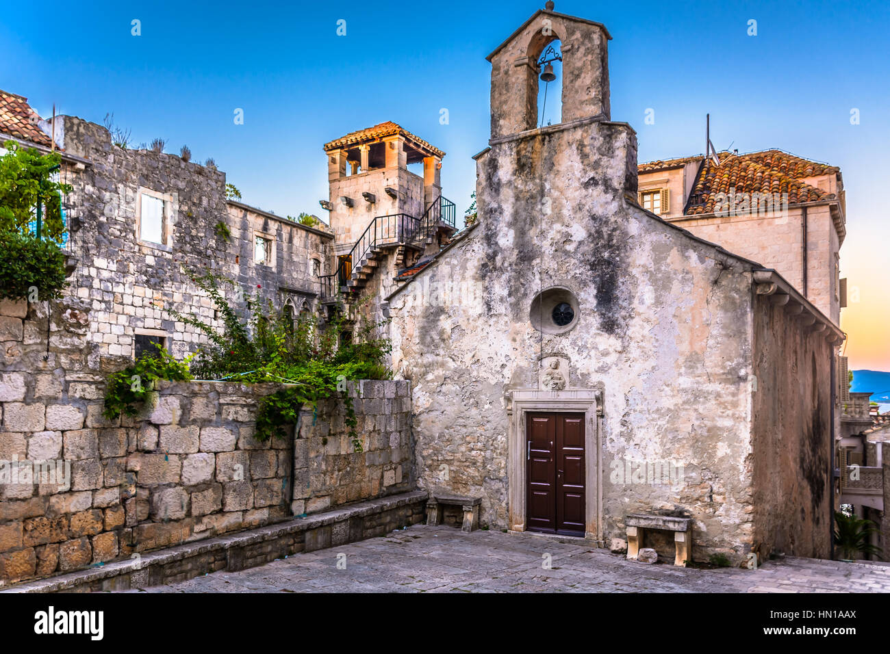 Geburtshaus von Marco Polo in der Stadt Korcula, Kroatien Stockfotografie -  Alamy
