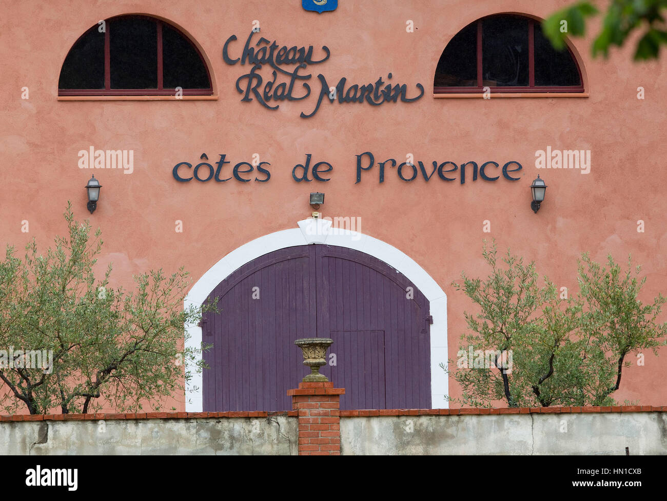 Die Chateu echte Martin in der Côtes de Provence, neben Chateau Miraval, der Ort für Brad Pitt und Angelina in Correns, Frankreich am 21. Mai 2012 Hochzeit. Foto von Francis Specker Stockfoto