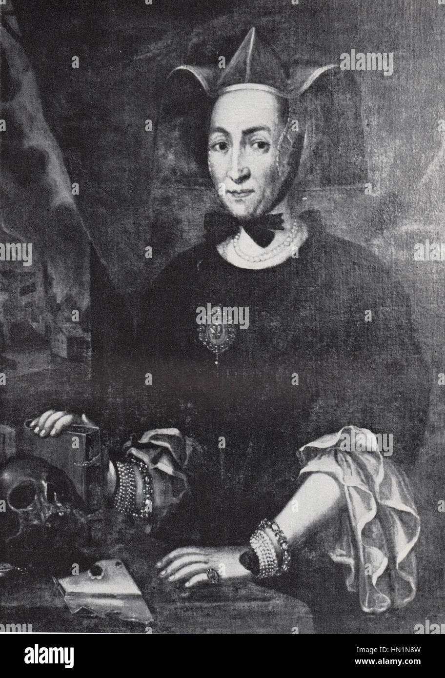 Maria Carolina von Westernach war eine bemerkenswerte Figur der europäischen Aristokratie, die in diesem Porträt dargestellt wurde, um ihren edlen Status und ihre Eleganz zu unterstreichen. Das Porträt spiegelt die Liebe des Künstlers zum Detail und die Anmut des Motivs wider. Stockfoto Maria Carolina von Westernach war eine bemerkenswerte Figur der europäischen Aristokratie, die in diesem Porträt dargestellt wurde, um ihren edlen Status und ihre Eleganz zu unterstreichen. Das Porträt spiegelt die Liebe des Künstlers zum Detail und die Anmut des Motivs wider. Stockfoto