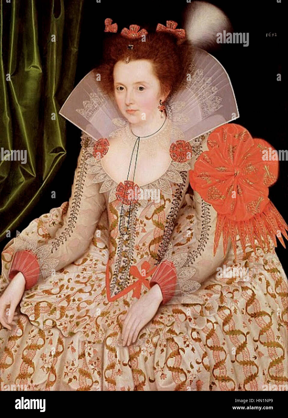 Marcus Gheeraerts Prinzessin Elizabeth Stuart 1612 Stockfoto