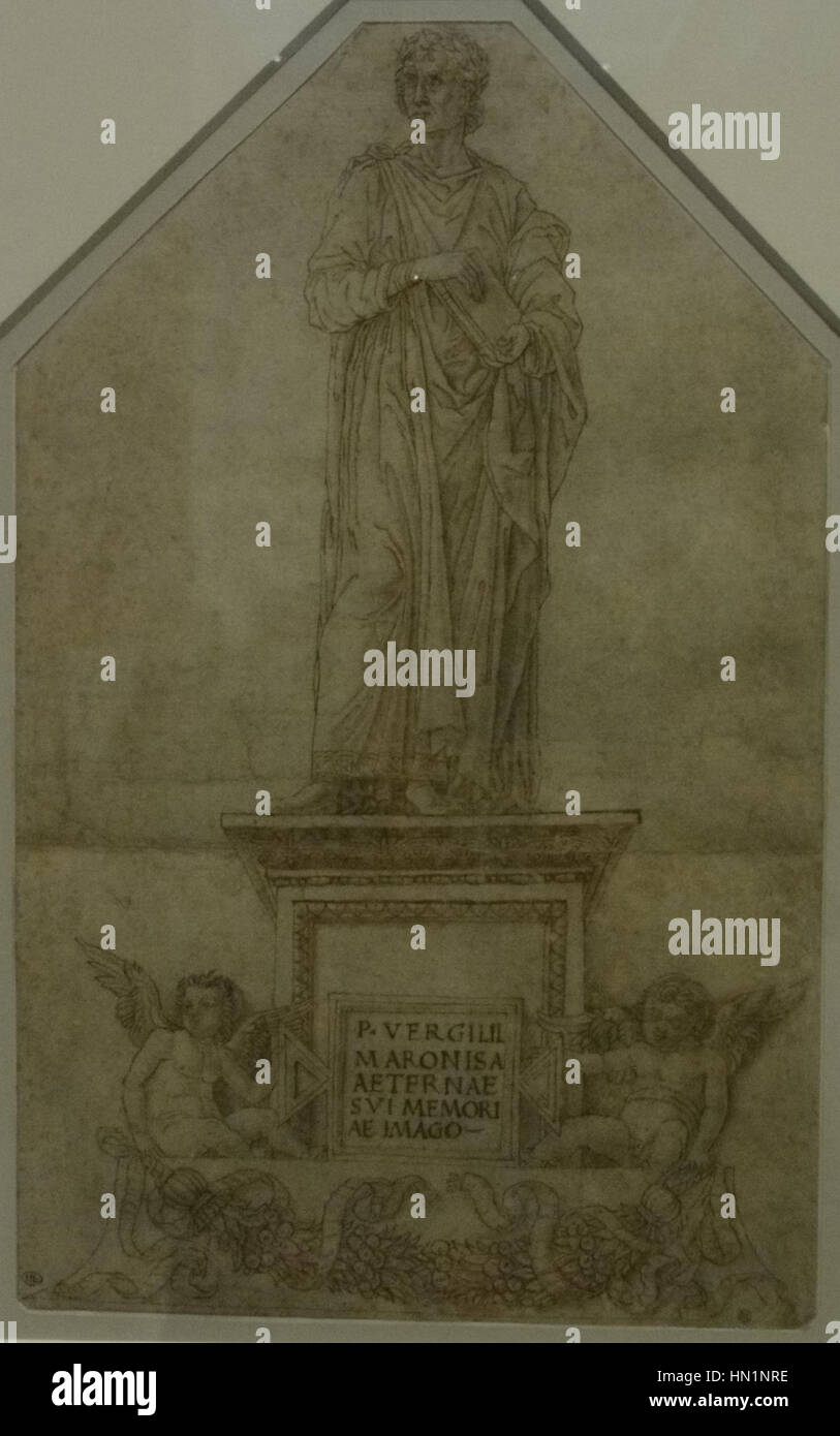 Dieses Stück aus der Sammlung Louvre-Lens stellt ein Werk aus der Renaissance dar und veranschaulicht die Techniken und künstlerischen Stile dieser Zeit. Das Werk zeigt charakteristische Elemente der Renaissance-Kunst, wie perspektivische und menschliche Figuren. Stockfoto