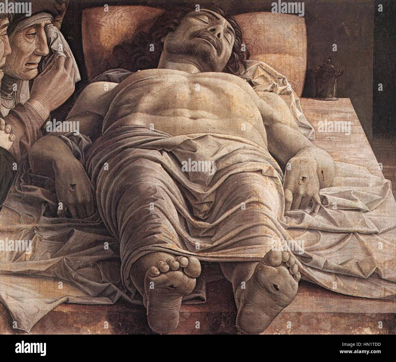 Mantegna Andrea toten Christus Stockfoto