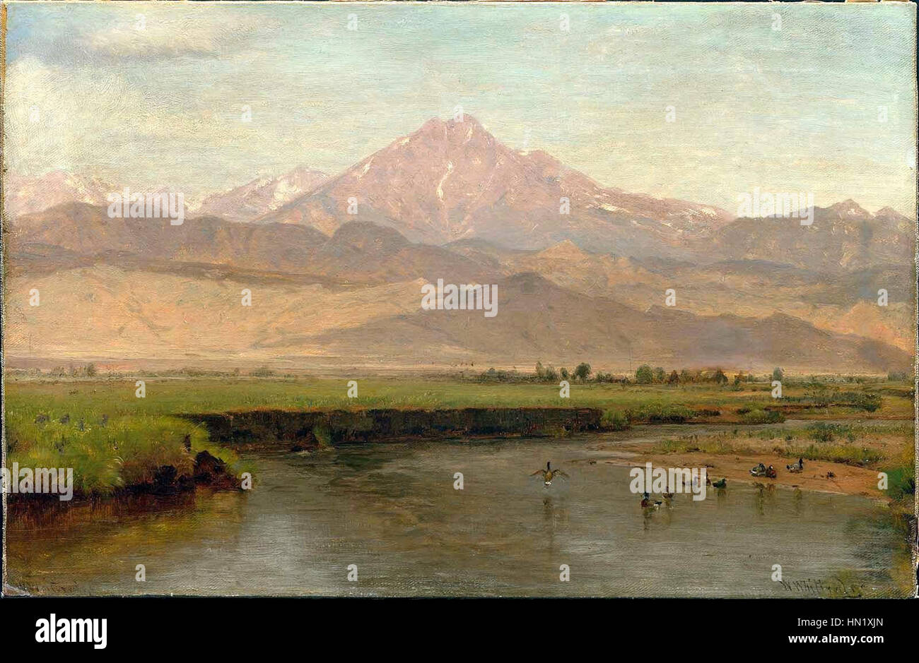 Longs Peak von Worthington Whittredge, c1870 Stockfoto