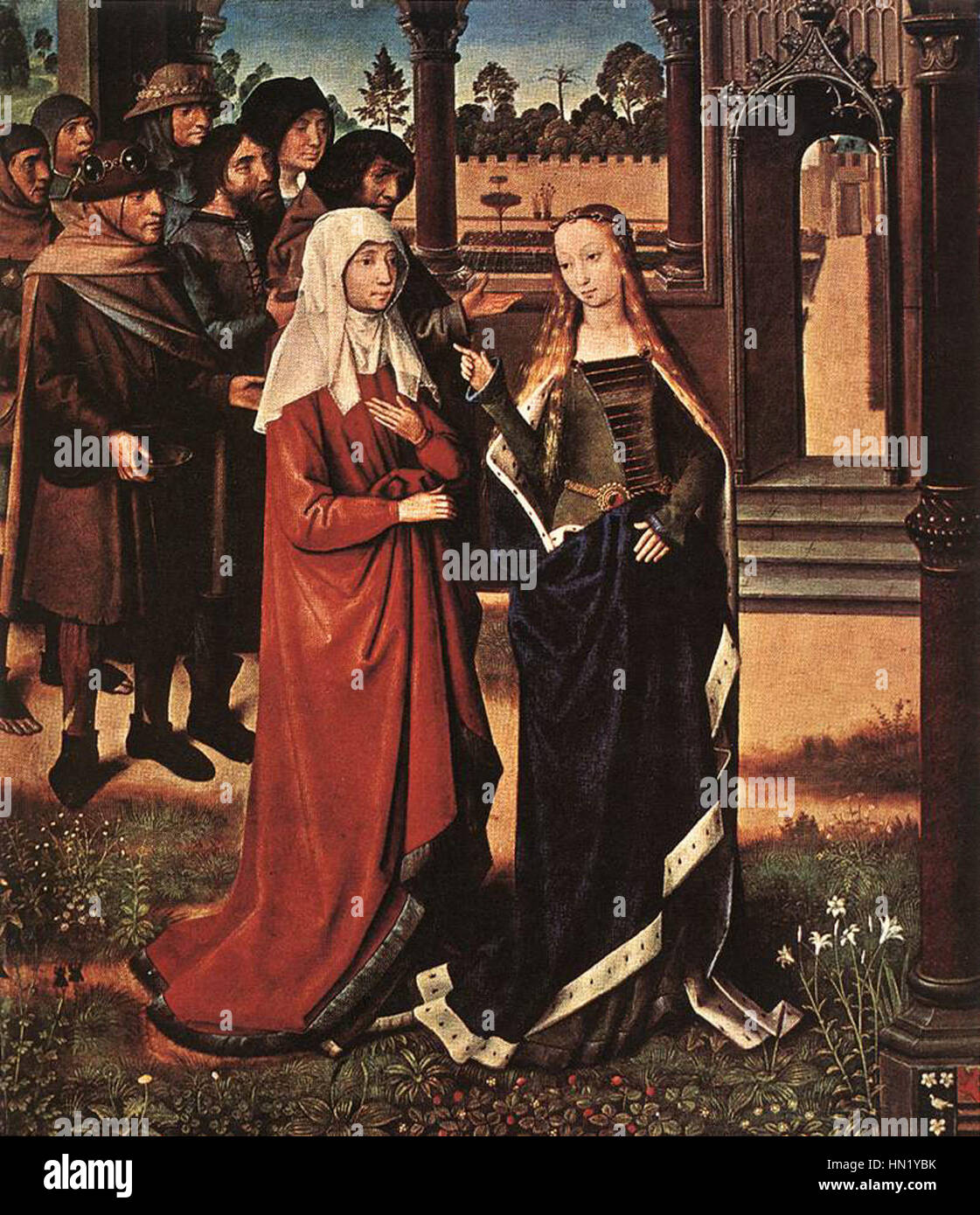 Meister der St. Lucy Legende - Szene aus der St-Lucy-Legende - WGA14616 Stockfoto