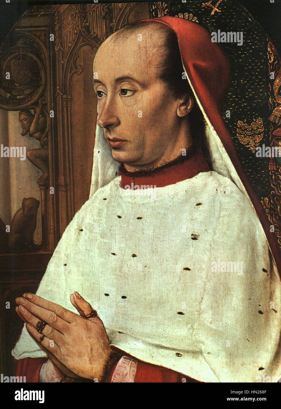 Meister von Moulins - Porträt von Karl II. von Bourbon - WGA14466 Stockfoto