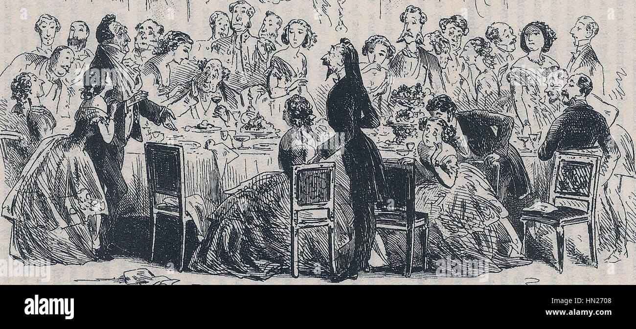 Little Dorrit, eine unerwartete after-Dinner-Rede von Phiz Stockfoto