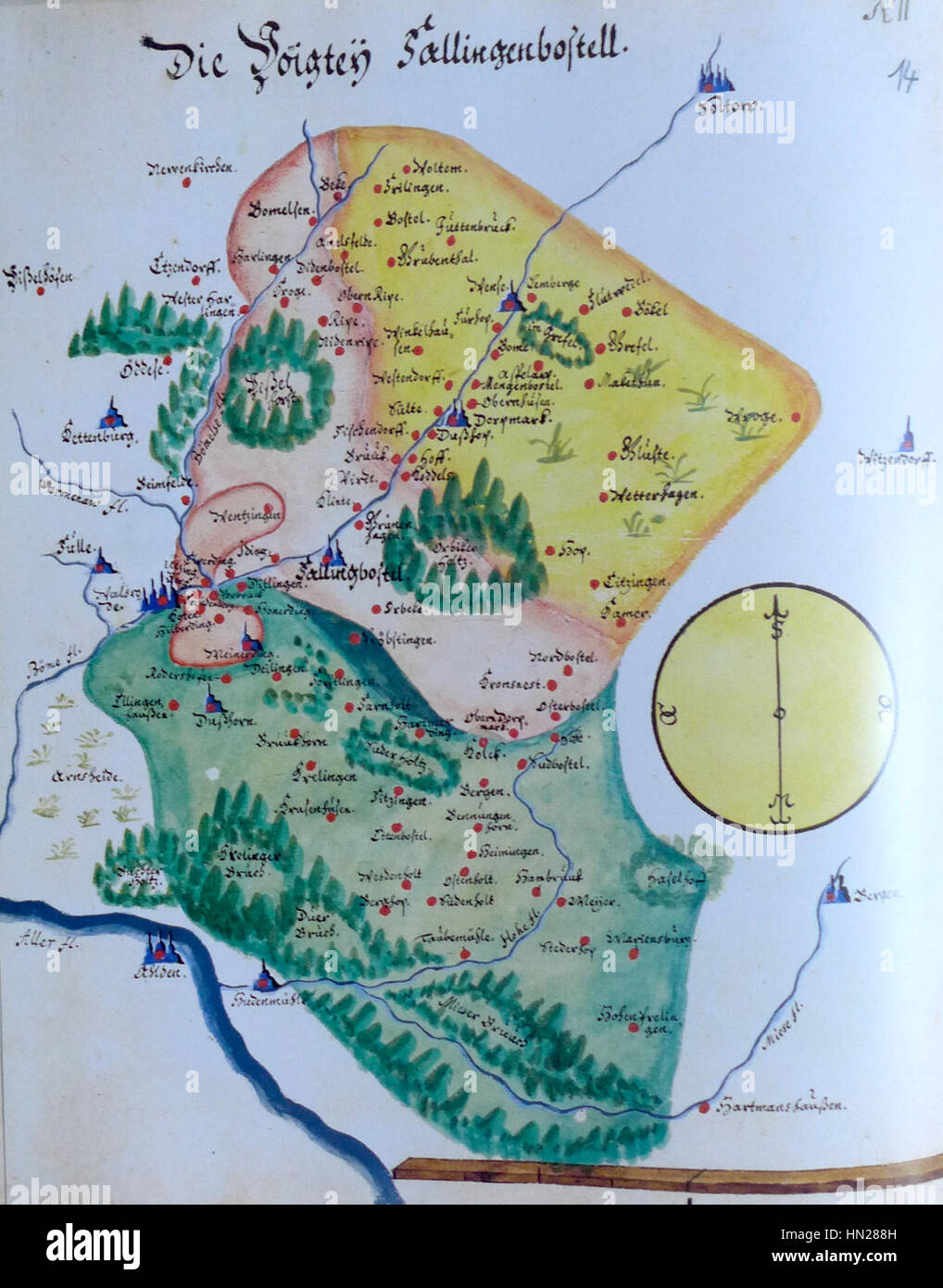 „Mellinger142“ ist ein Kunstwerk eines unbekannten Künstlers, das eine Reihe abstrakter Muster und Formen zeigt. Das Design zeichnet sich durch leuchtende Farben und geometrische Formen aus, die Balance und Symmetrie betonen. Stockfoto