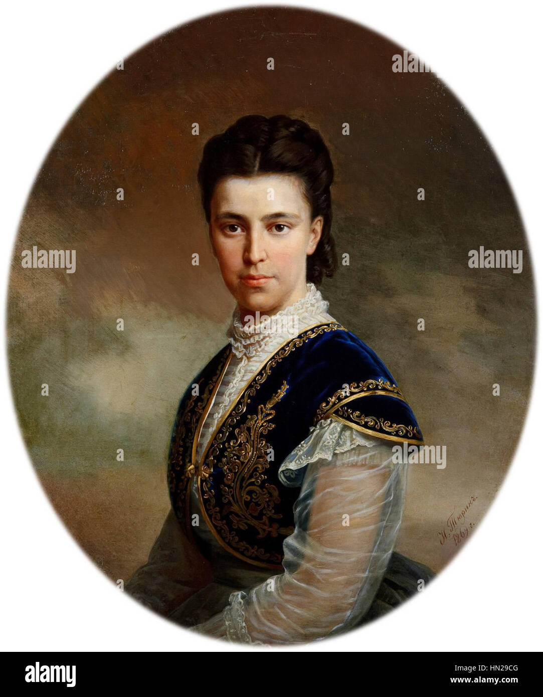 Maria Fedorowna von Ivan Tyurin (1869, GIM) Stockfoto