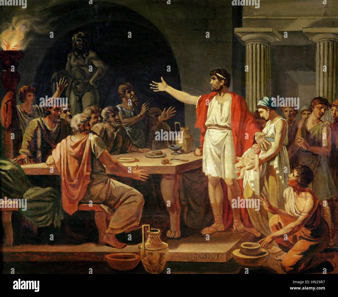 Lykurg von Sparta, Jacques Stockfotografie Alamy