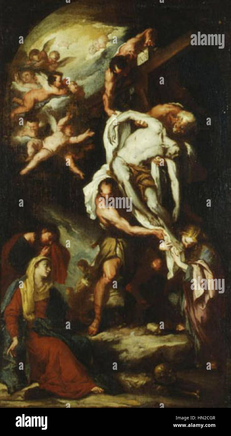 Luca Giordano - Deposizione della croce (Pinacoteca Metropolitana di Bari) Stockfoto