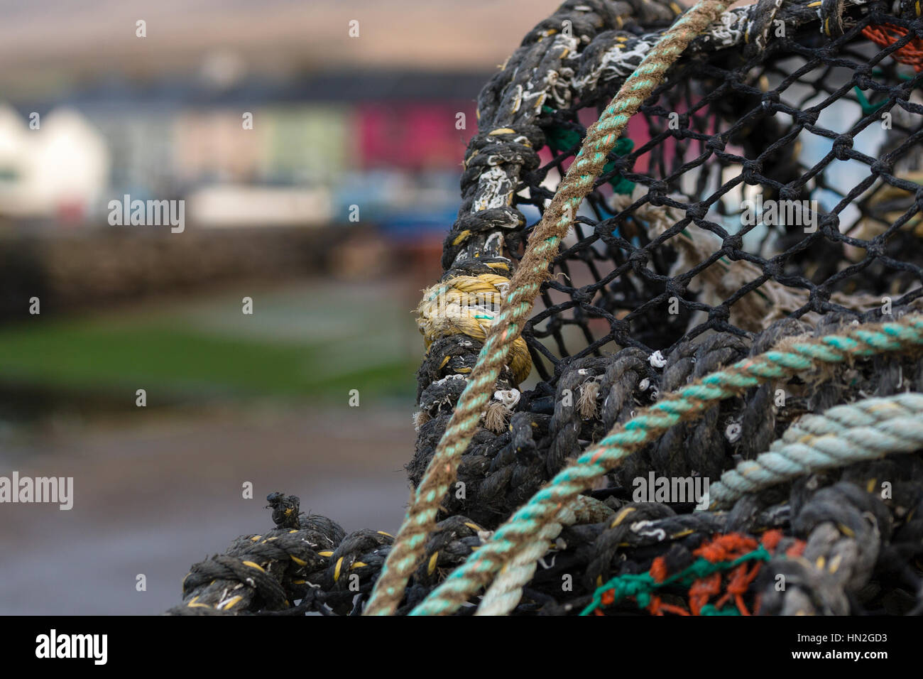 Angeln Töpfe, Portmagee, Süd-Kerry, Irland Stockfoto