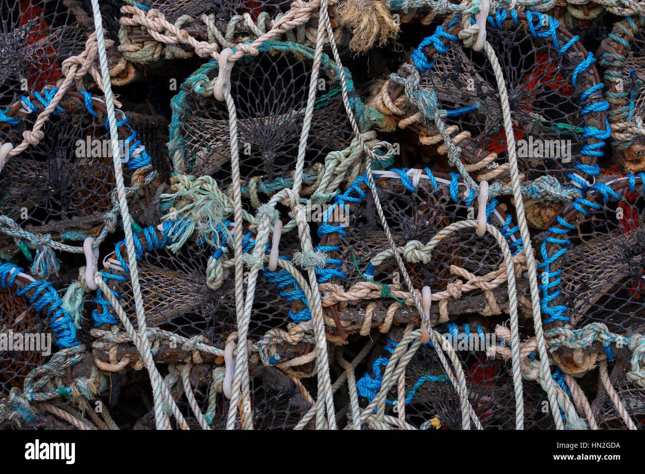 Angeln Töpfe, Portmagee, Süd-Kerry, Irland Stockfoto