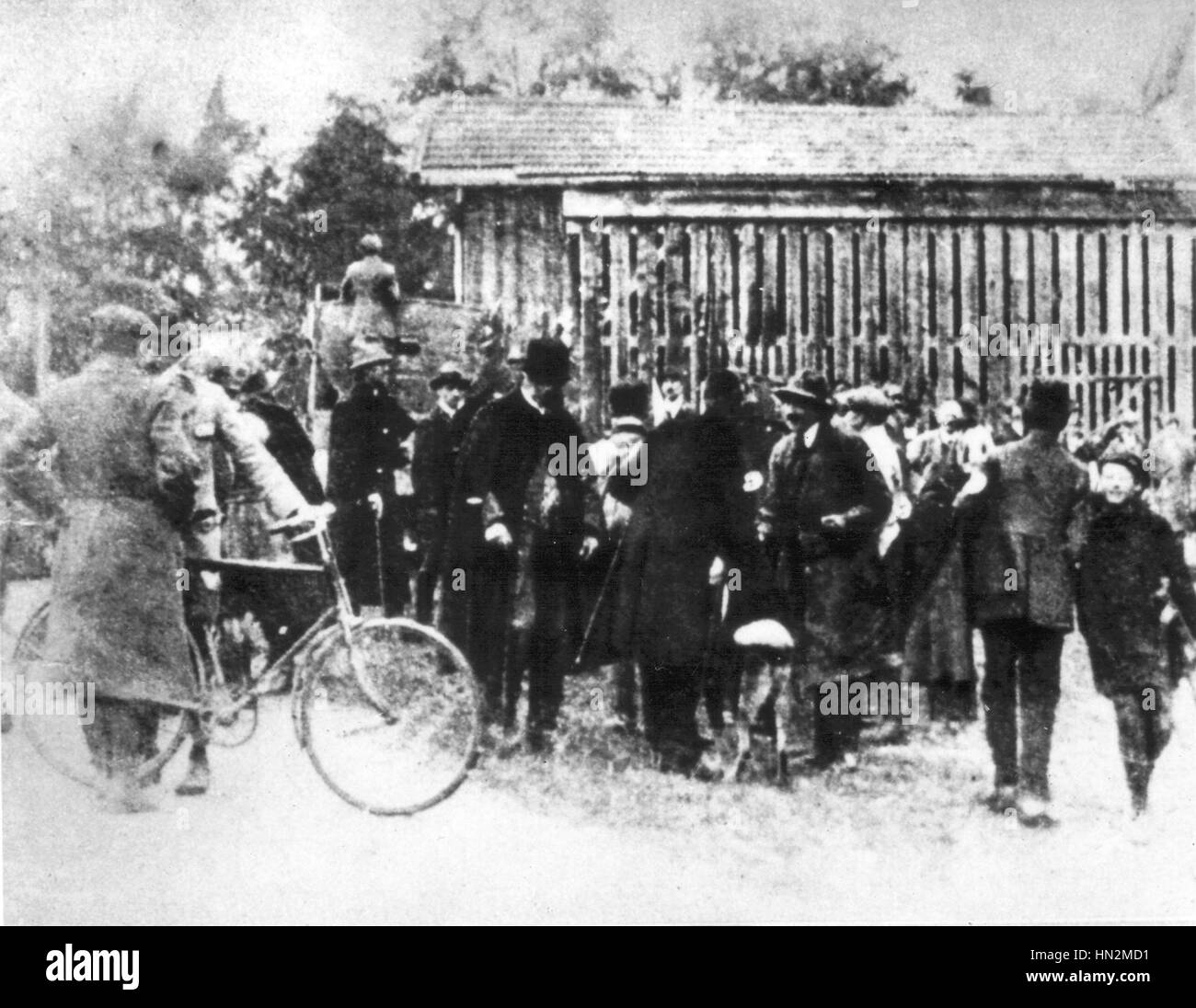 Die älteste Sammlung von Hitlerss Partisanen am Tegernsee 1920 Deutschland Stockfoto